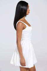 SOPHIA SATIN MINI DRESS WITH CORSET DETAIL