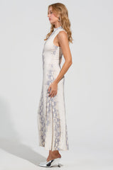 WE FOUND LOVE SNAKE MESH MAXI DRESS