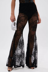 TOO GOOD FOR THIS LACE FLARE LEGGING