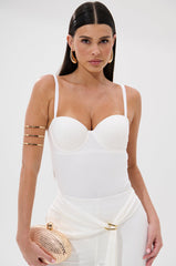 ONE AND ONLY BODYSUIT IN WHITE
