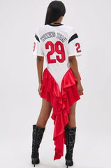 FEMME FOOTBALL JERSEY MINI DRESS