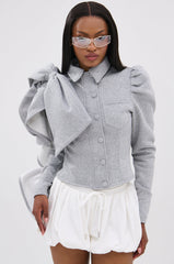 SEIZE THE DAY FRENCH TERRY BLOUSE TOP