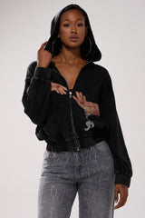 GRAB MY HAND ZIP UP SWEATSHIRT