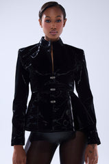 SLIMM LIQUID VELVET BLAZER