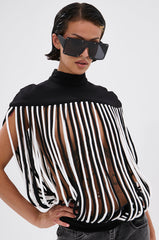 POWER TRIP FRINGE BLOUSE