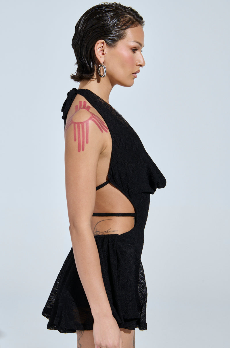BACK IT UP SLINKY MINI DRESS