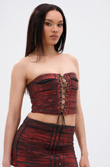 ELECTRIC METALLIC CORSET