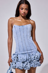 YOURS TRULY DENIM MINI DRESS