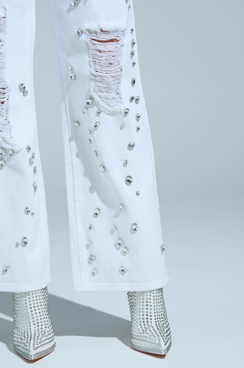 VANJA RELAXED DENIM WITH RHINESTONE