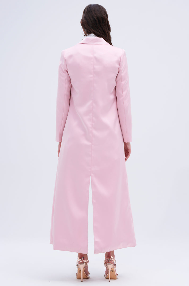 TAKE ME EVERYWHERE SATIN TRENCH