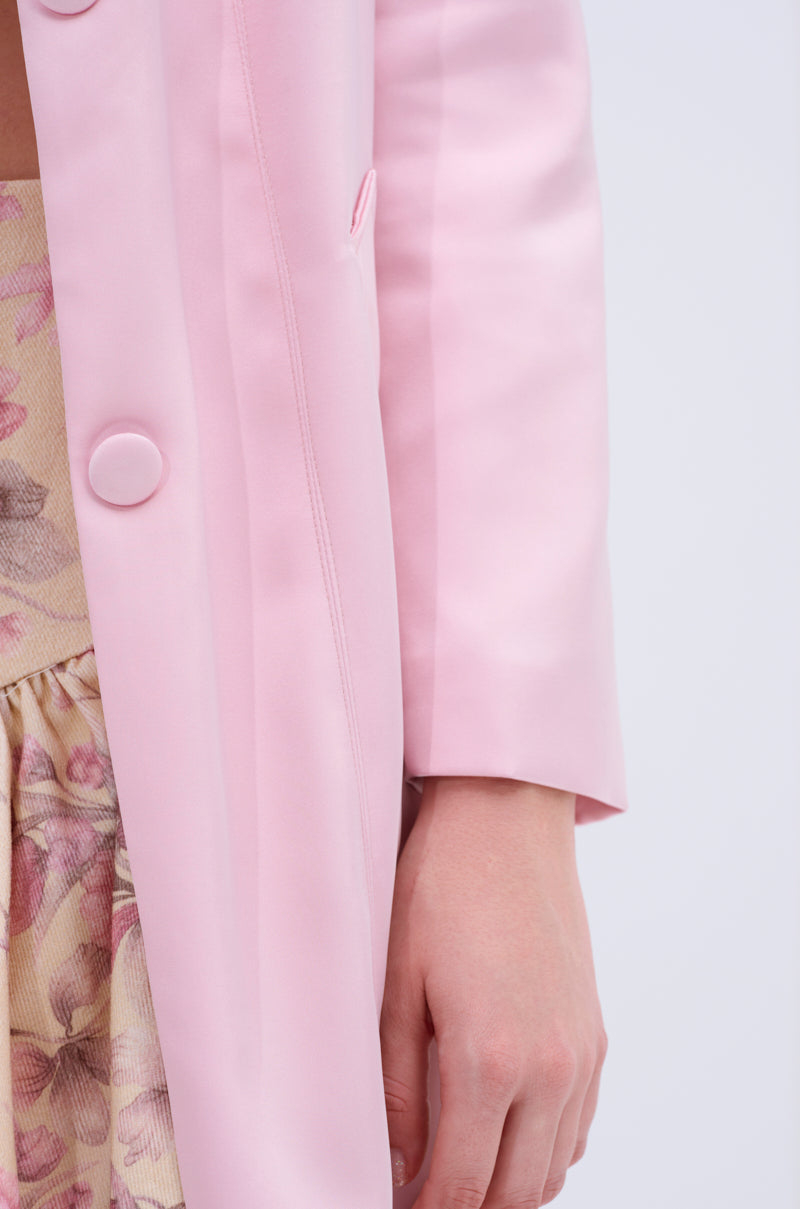 TAKE ME EVERYWHERE SATIN TRENCH