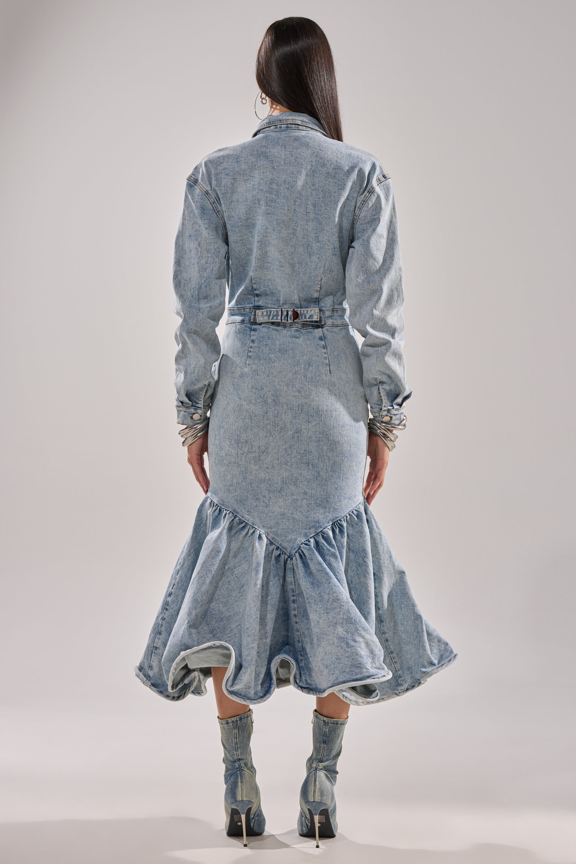 DENIM FOR DAYS MAXI DRESS