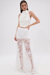 UP NEXT LACE PANT IN WHITE