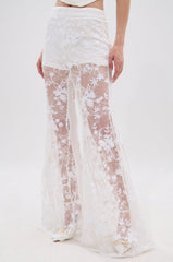 UP NEXT LACE PANT IN WHITE