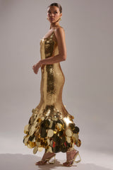 LIFE OF THE PARTY SEQUIN MIDI DRESS