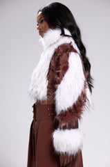 FRANKIE PATCHWORK FAUX FUR