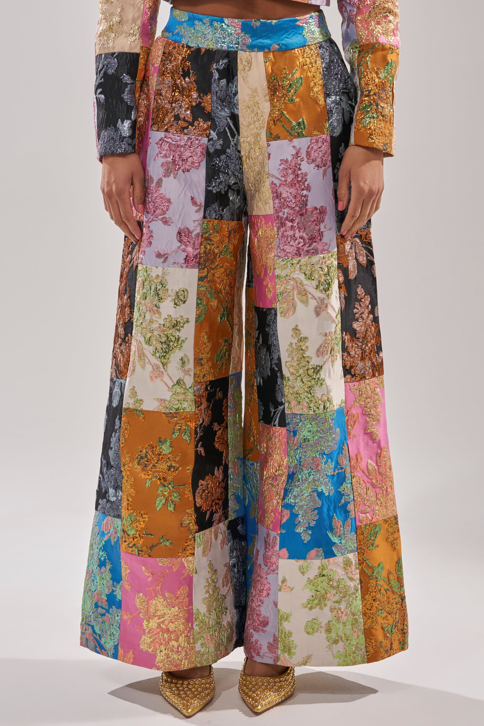 LOLITA PATCHWORK BROCADE TROUSER