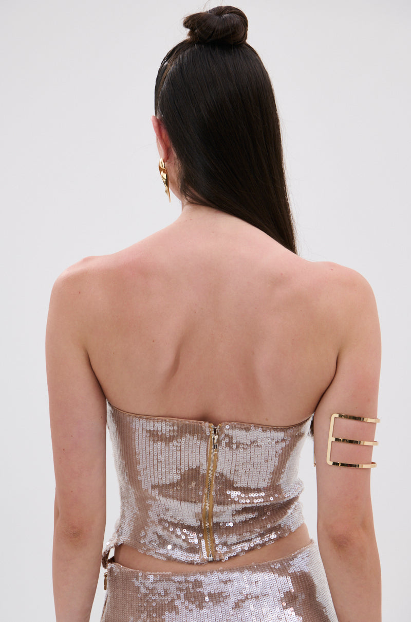 SPARKLE QUEEN SEQUIN BLOUSE