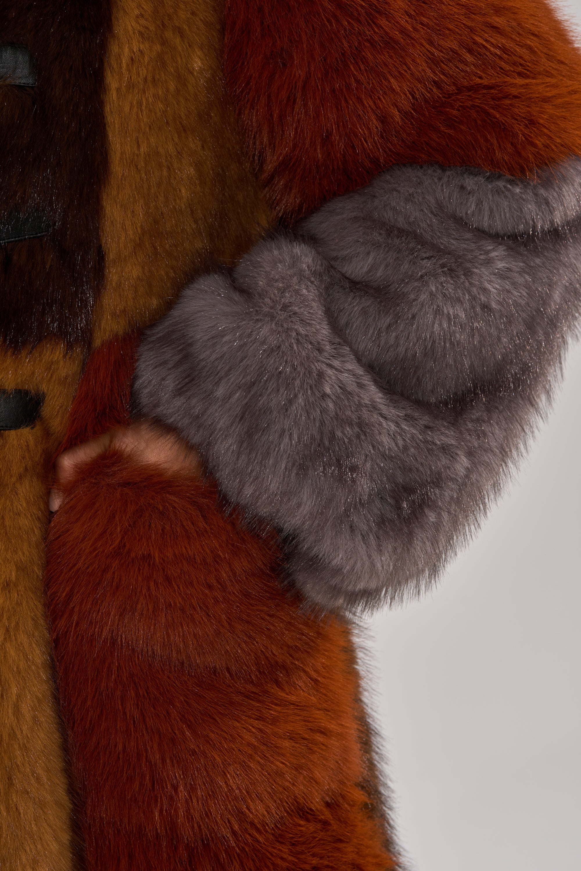 WILD CARD PATCHWORK FAUX FUR