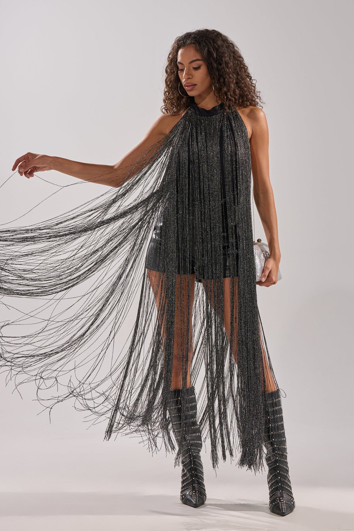 HOLIDAY FLAIR FRINGE BODYSUIT