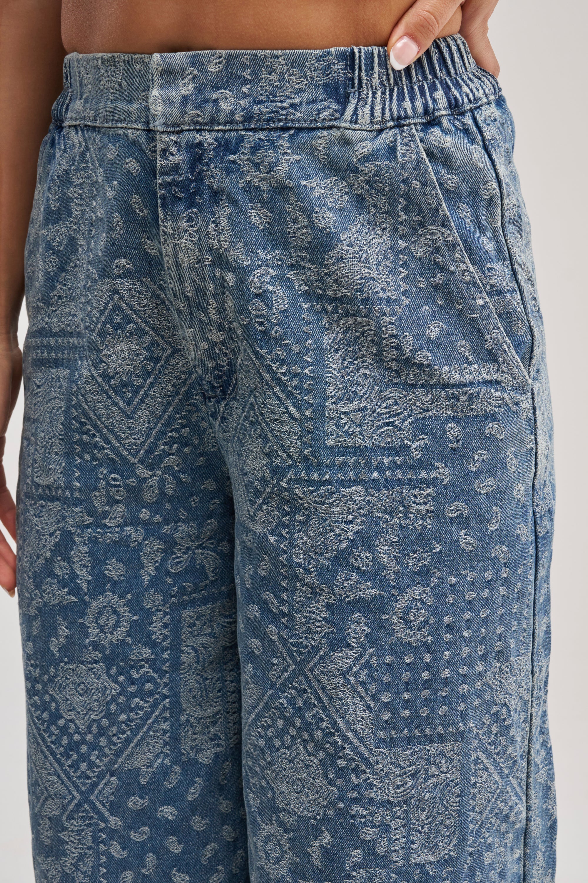 DREAMING BIG PAISLEY DENIM GAUCHO