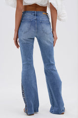 SUMMER DAYS RELAXED DENIM WITH EYELET OPENING