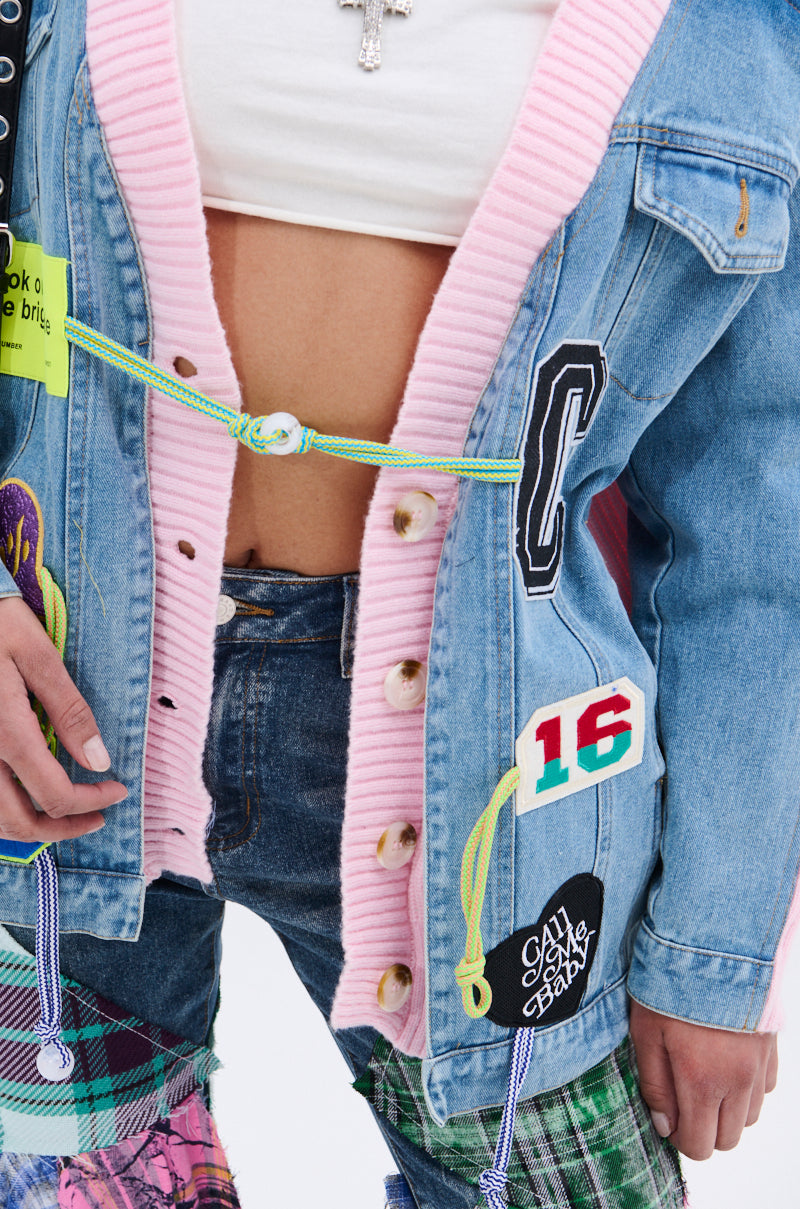 SURGICAL SPLICED CARDIGAN