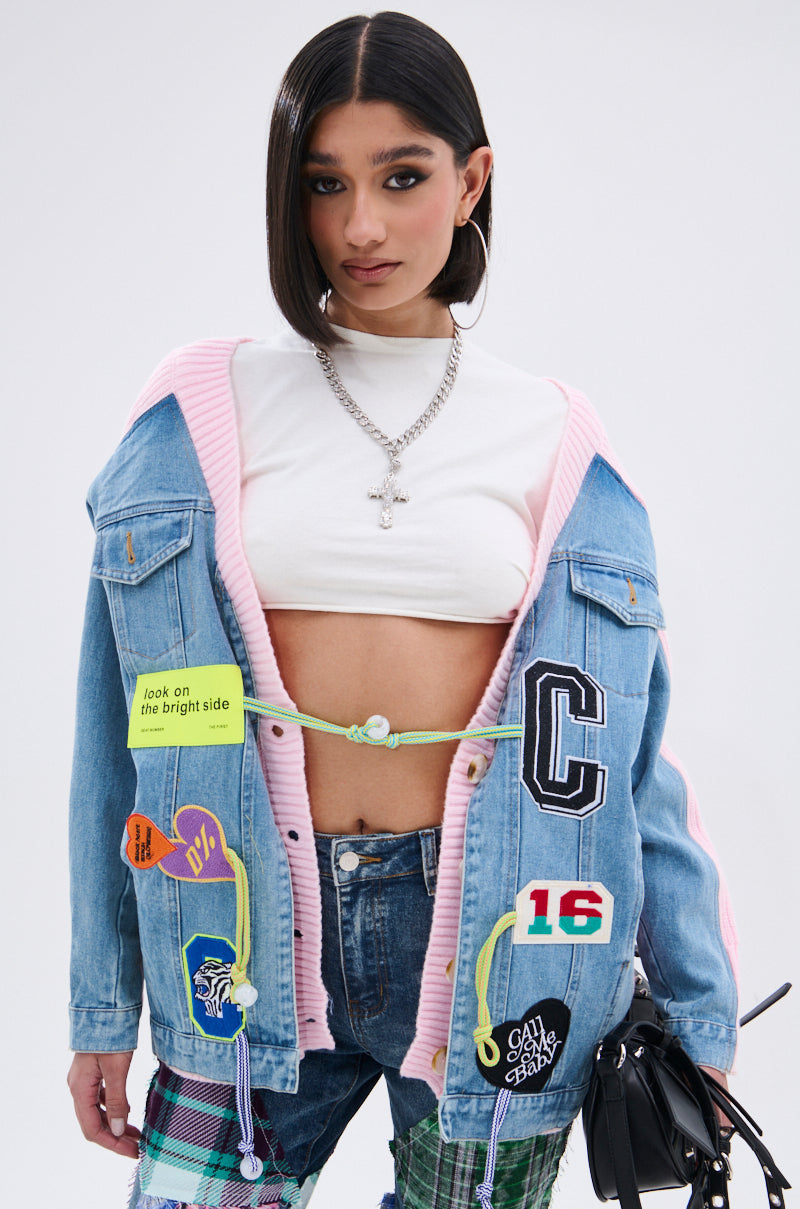 SURGICAL SPLICED CARDIGAN