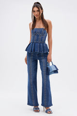 SOFIA RELAXED DENIM WITH GROMMET
