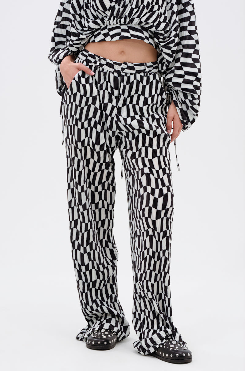 BARI CHECKERED TROUSER