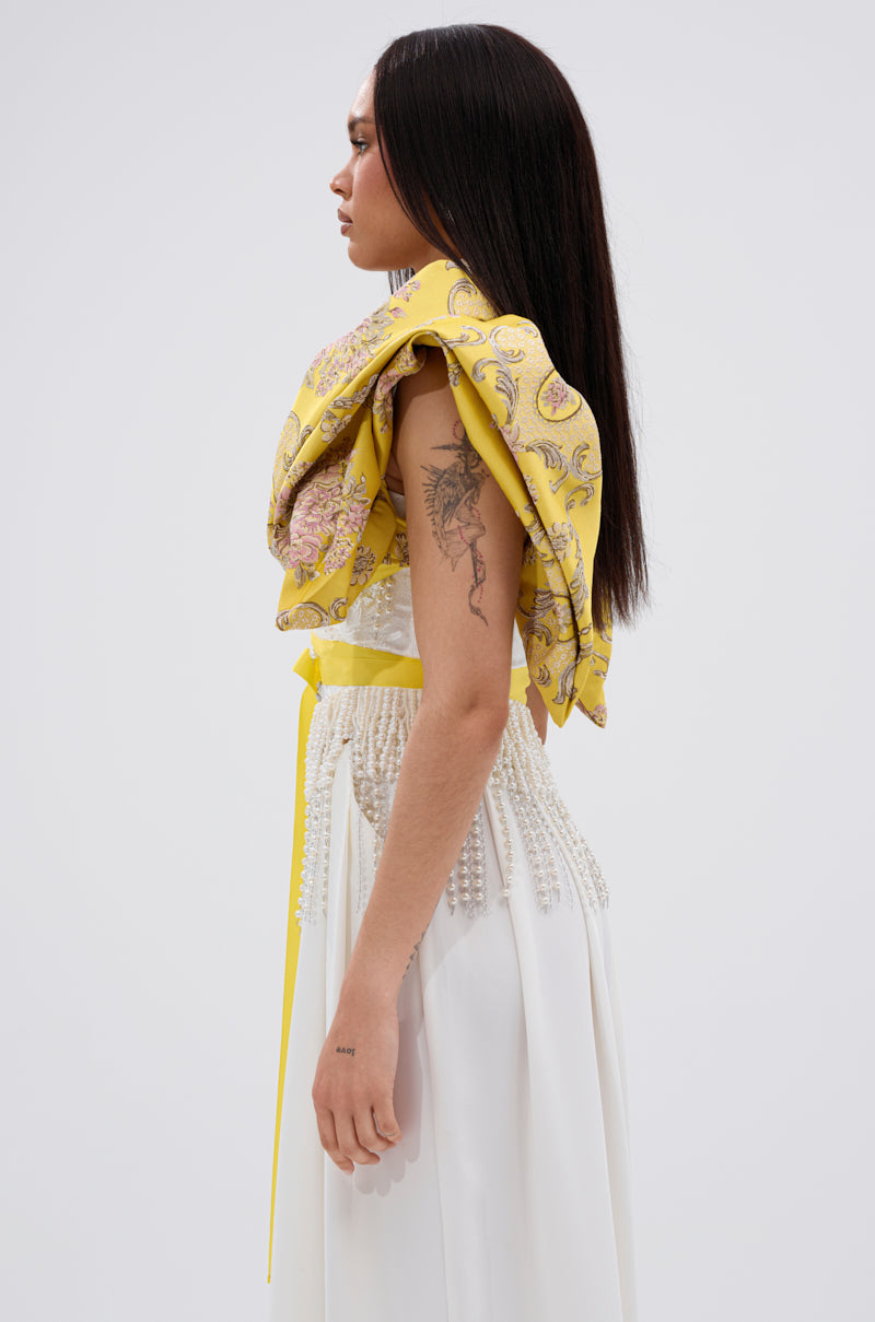 DION STATEMENT BOLERO IN YELLOW