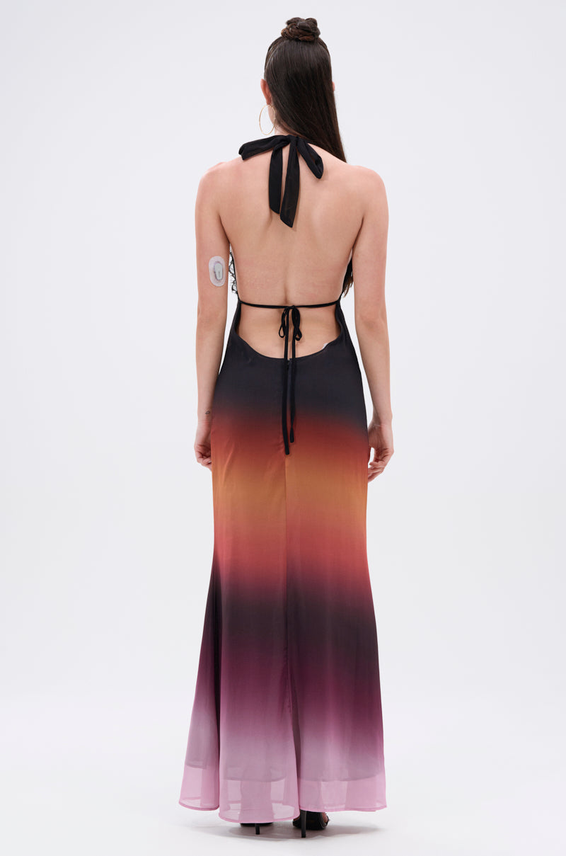 SUNSET DREAMING OMBRE MAXI DRESS