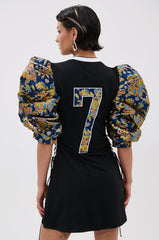 VIBIN ON THE SIDELINES JERSEY MINI DRESS