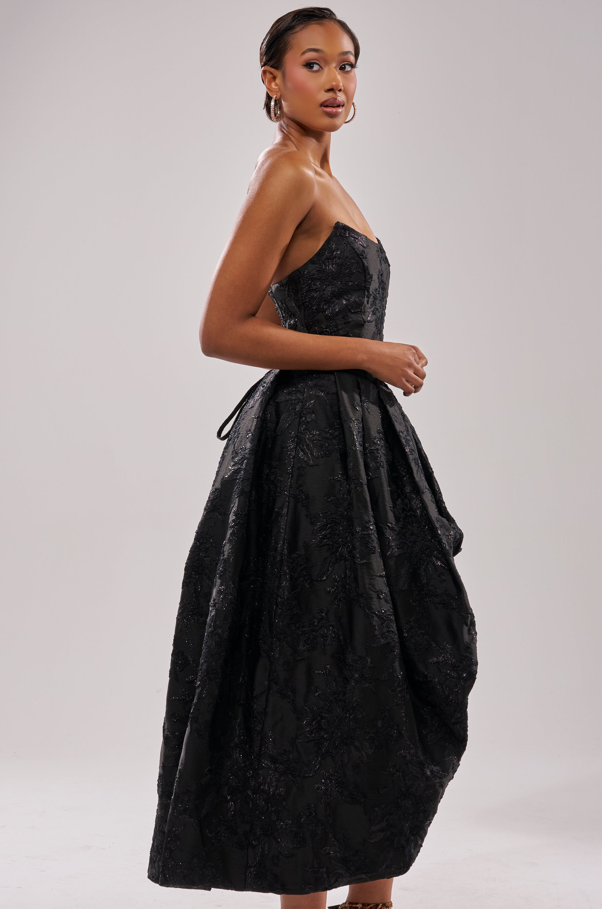 WILD THANG PRINTED HI LOW DRESS
