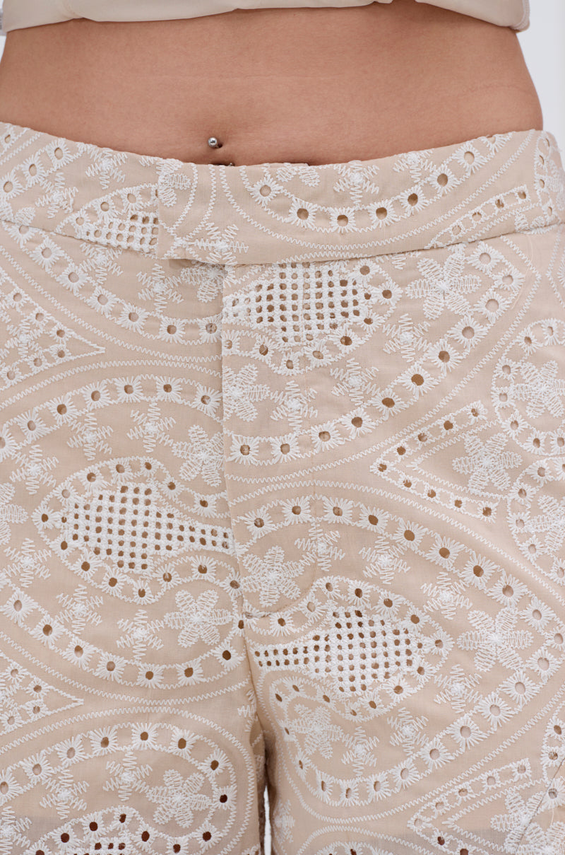 SUMMER TIME BLISS EYELET TROUSER
