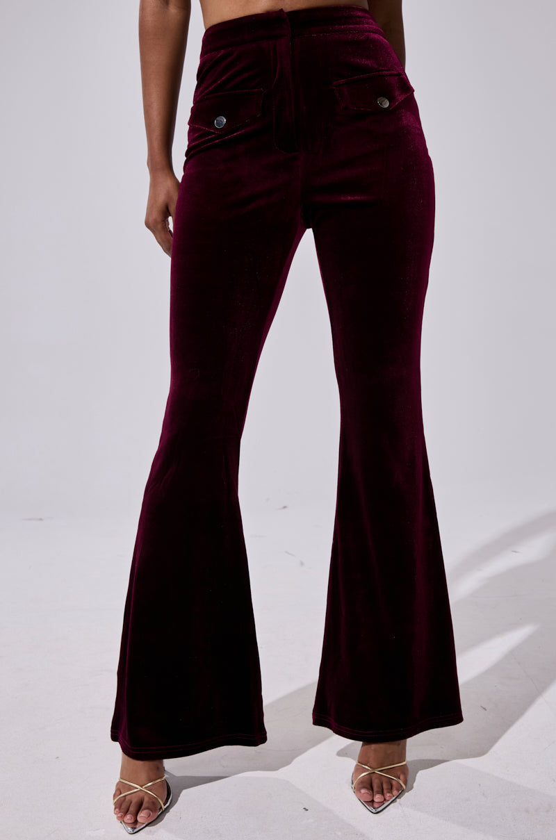 RUBY ROSE VELVET TROUSER