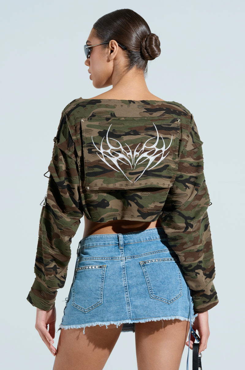 ROCKSTAR CAMO TOP