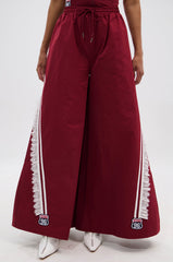 PLAY TIME IS OVER OVERSIZED TRACK PANT