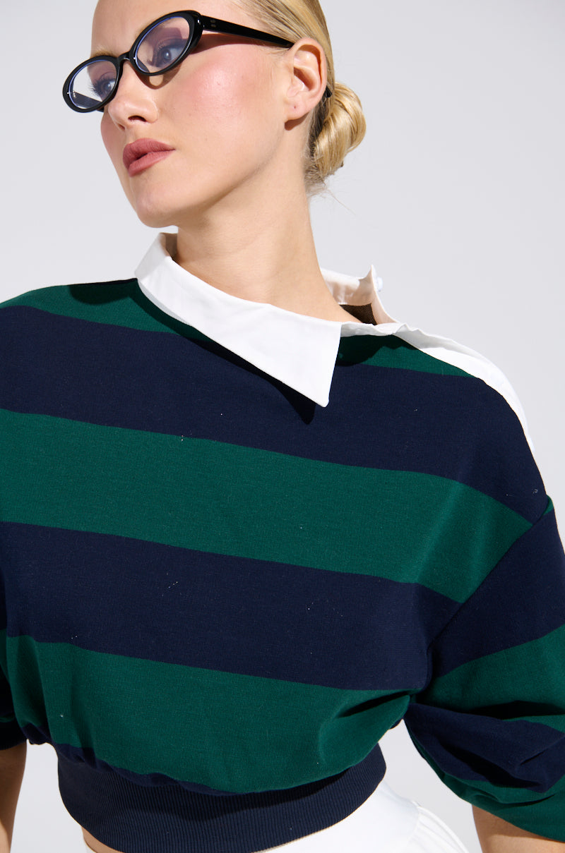 JULIANA STRIPE SWEATSHIRT