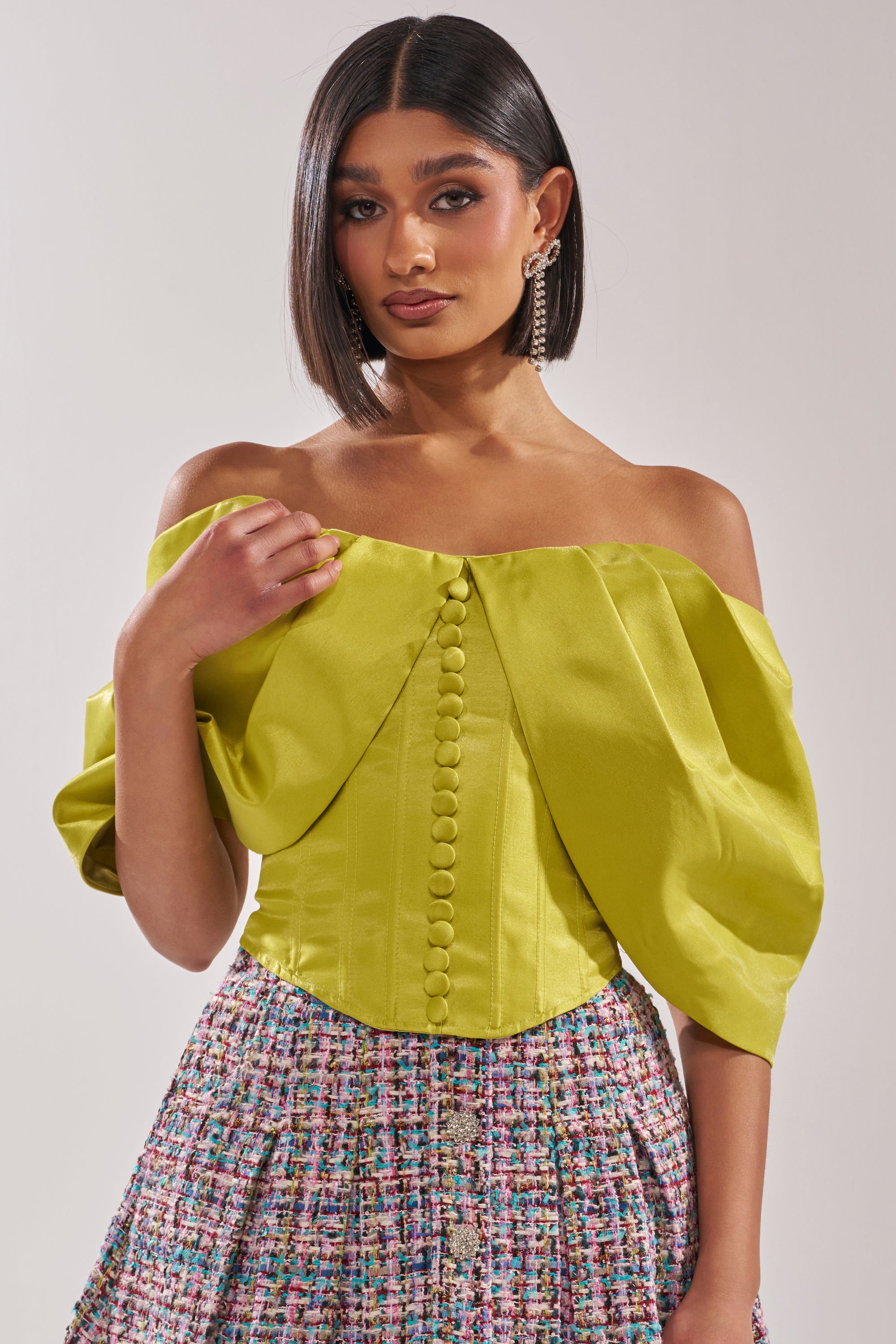 ELECTRIC CORSET IN GREEN