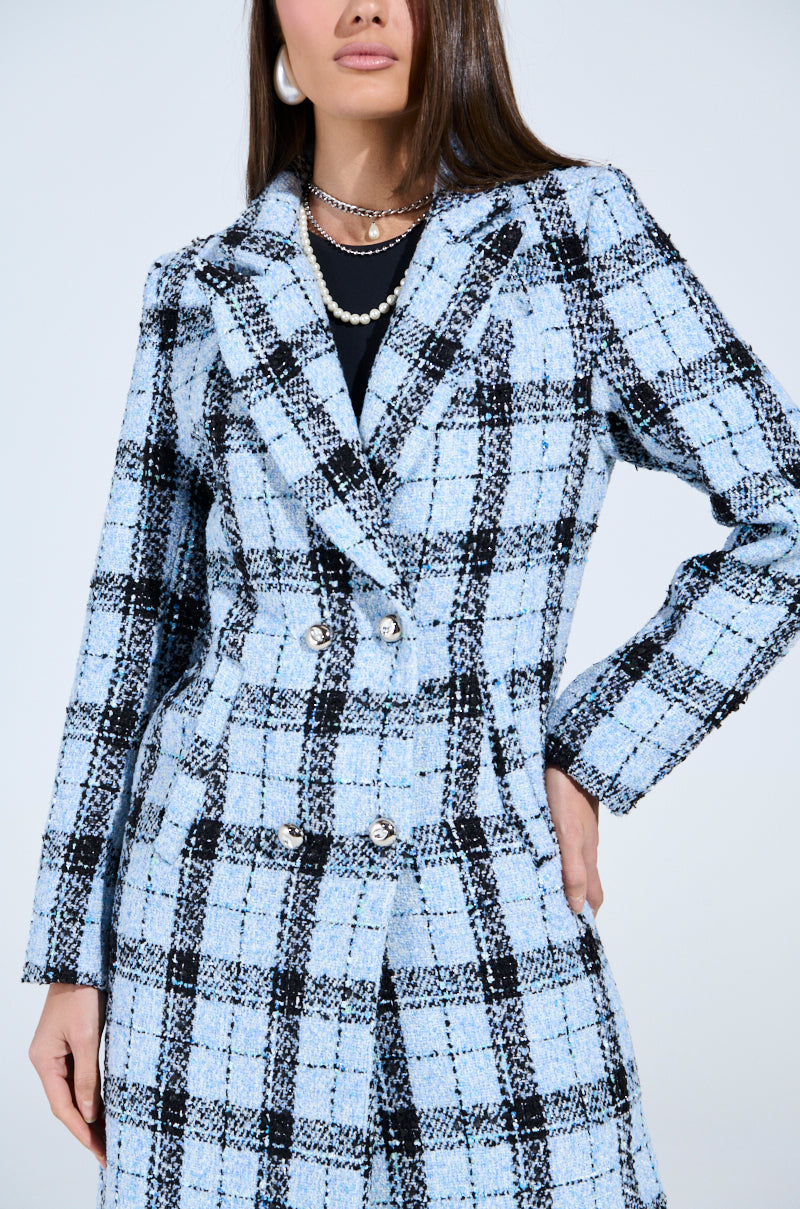 SMOOTH TRANSITION TWEED TRENCH