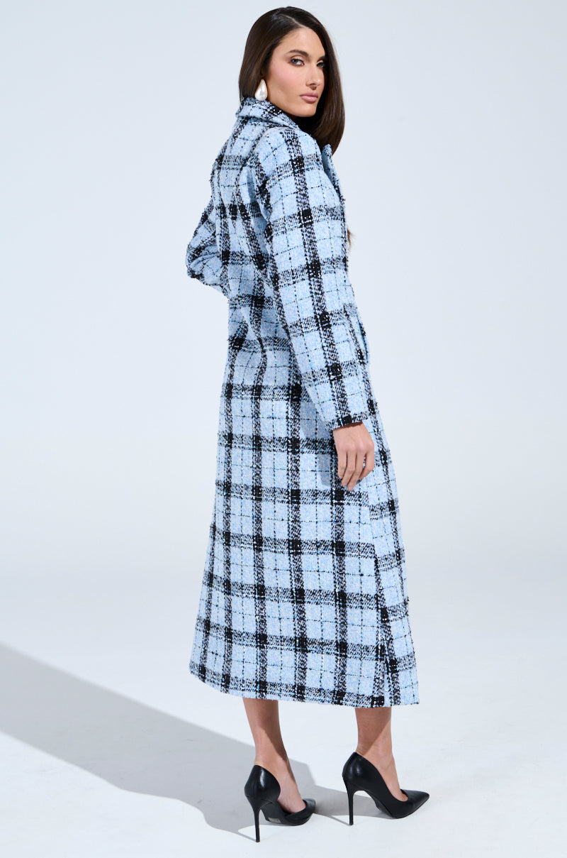 SMOOTH TRANSITION TWEED TRENCH