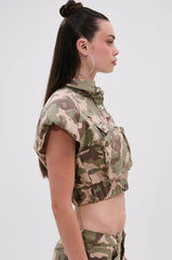 TAKE ME DOWN CAMO BUTTON DOWN