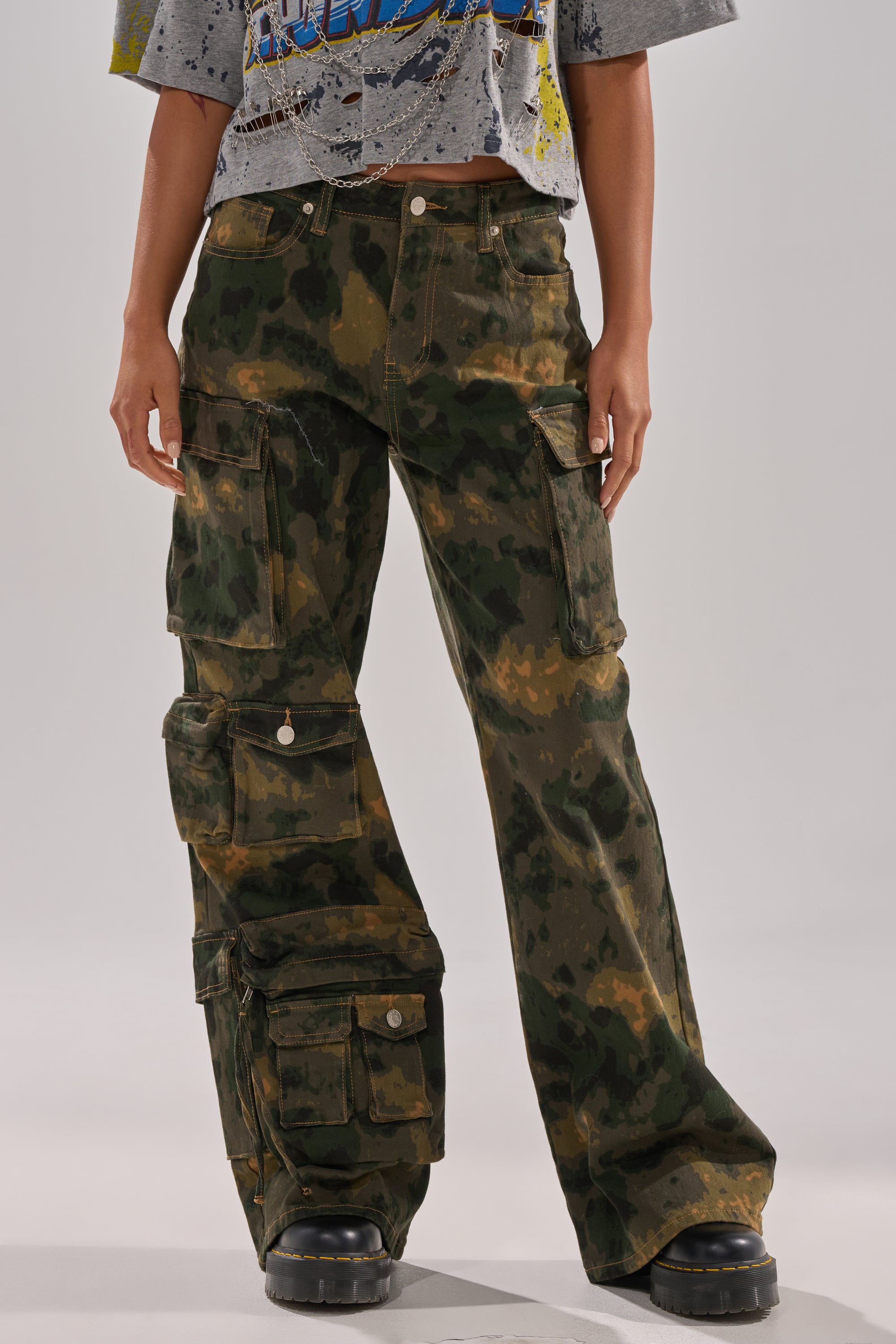 WASHED UP CARGO CAMO PANT