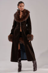 WILD SIDE VELVET DENIM TRENCH