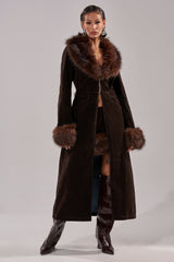 WILD SIDE VELVET DENIM TRENCH