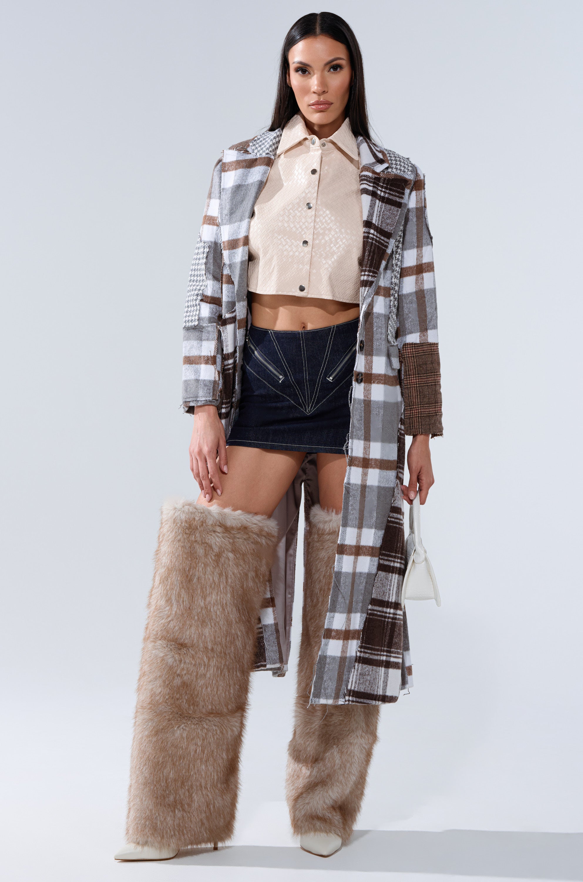ZIP ME UP DENIM MINI SKIRT