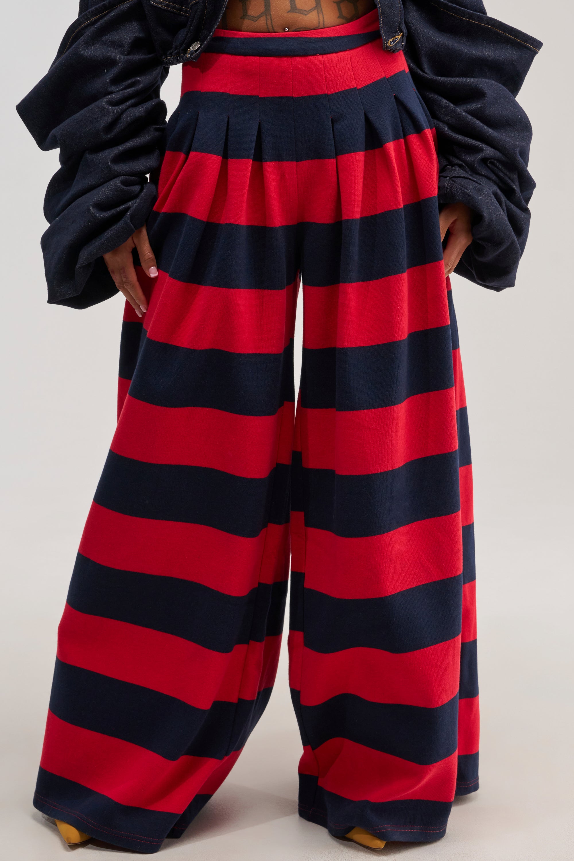 SILVER COAST RED STRIPE TROUSER