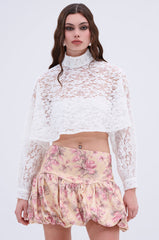 THE PERFECT LONG SLEEVE LACE BLOUSE