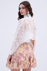 THE PERFECT LONG SLEEVE LACE BLOUSE